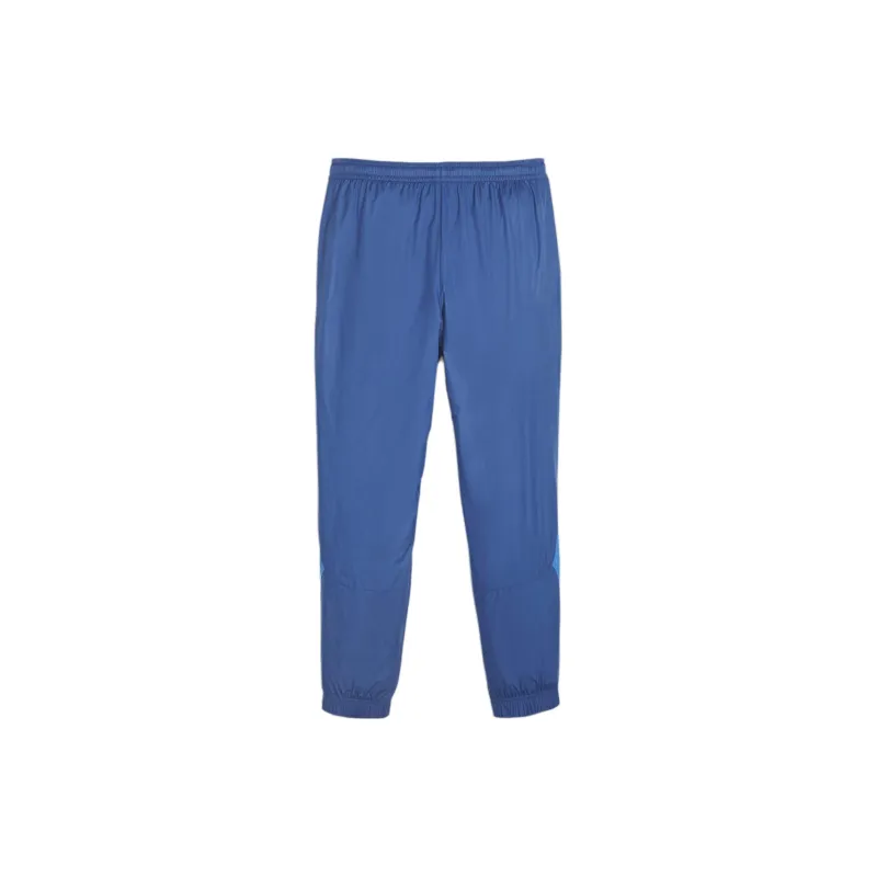 PUMA Olympique De Marseille Prematch Football Pants Knitted Sports Pants Men's Blue-1