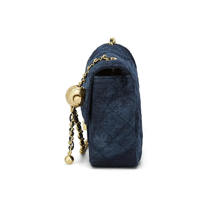 CinvaiKrose Shoulder Bags Dark Blue Shopping Bag Included-4