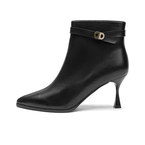 TOOMANYSHOES Ankle Boots Women's Black