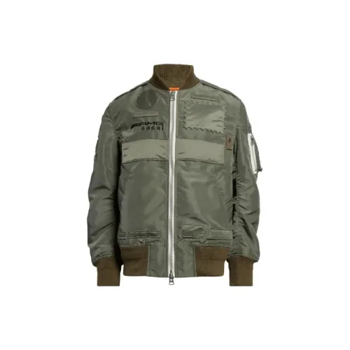 Sacai Mercedes-AMG Co-brand Jackets Unisex Green