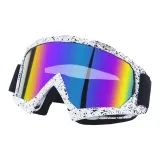 White Frame with Black Dot Design+Dazzling Color Lens