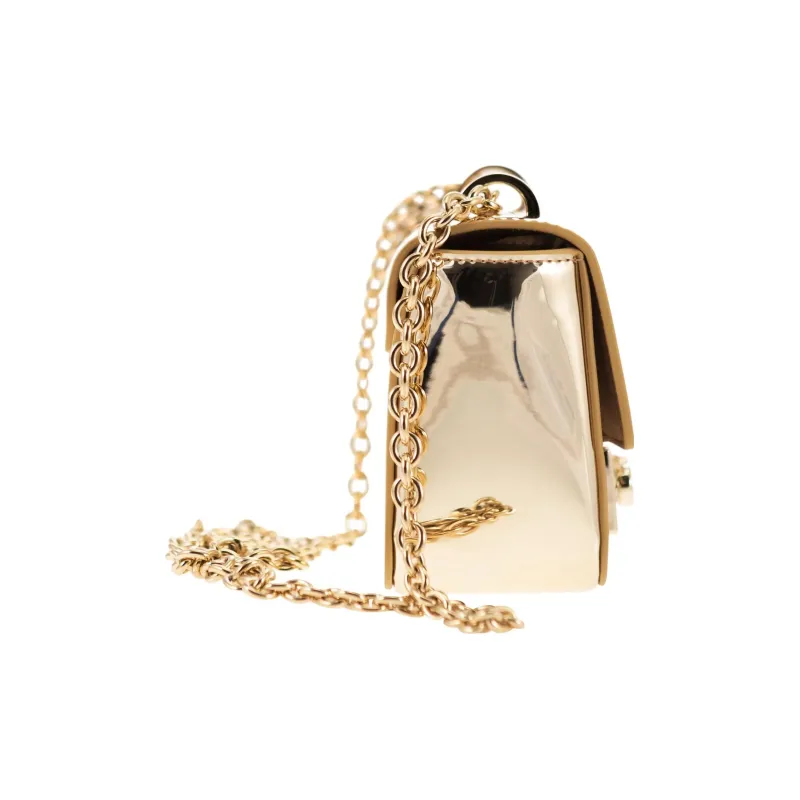 Furla Metropolis Collection Polyurethane Crossbody Bag Shoulder Bag Women's Gold-2