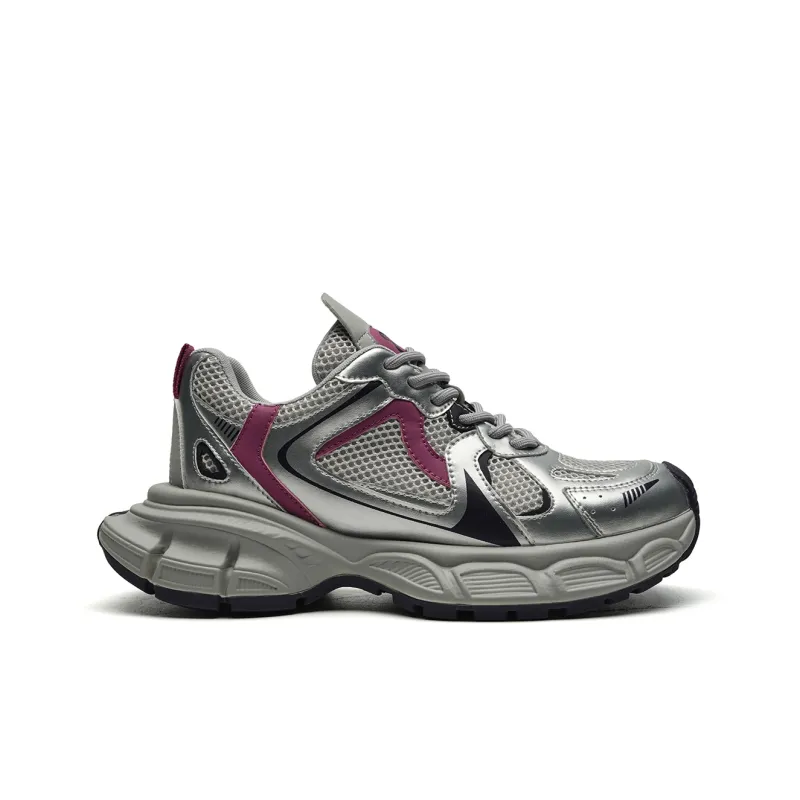 EBLAN Low Top Chunky Sneakers Women's Purple-1