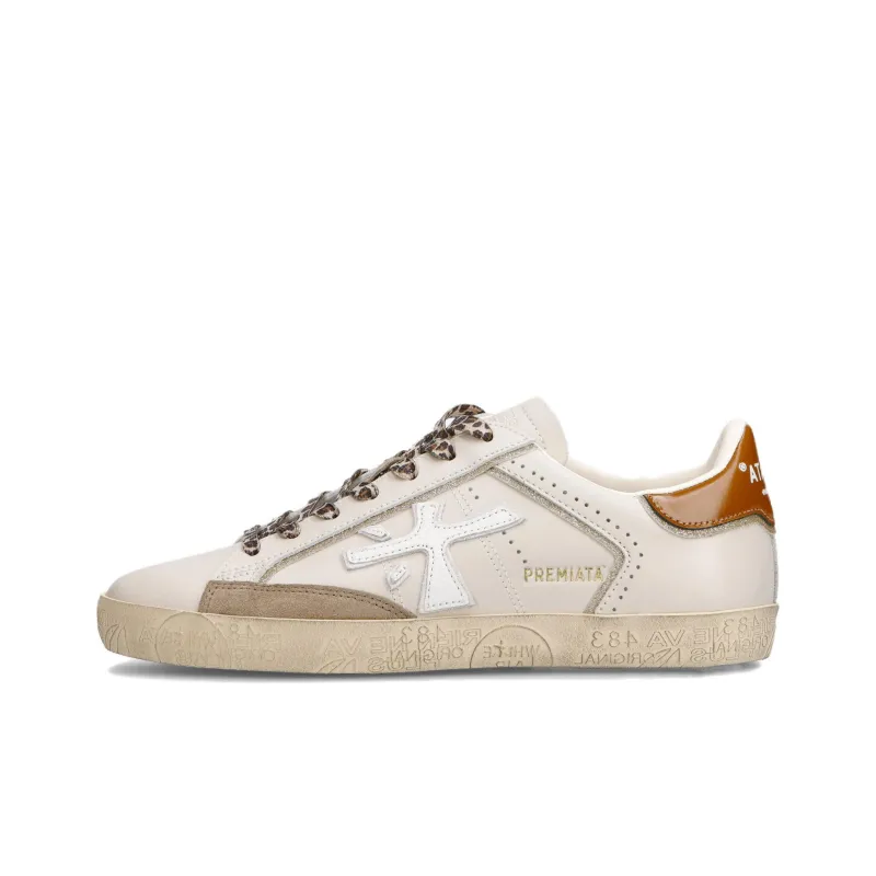 PREMIATA Low-Top Skateboard Shoes Women's White Gray-0