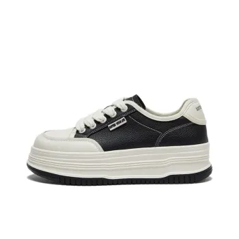 BASTO Small White Shoes Low Top Skateboard Shoes 5cm Women's