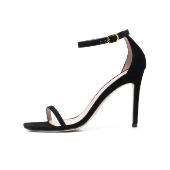 stuart weitzman Nudist Curve Suede 105mm Sandals