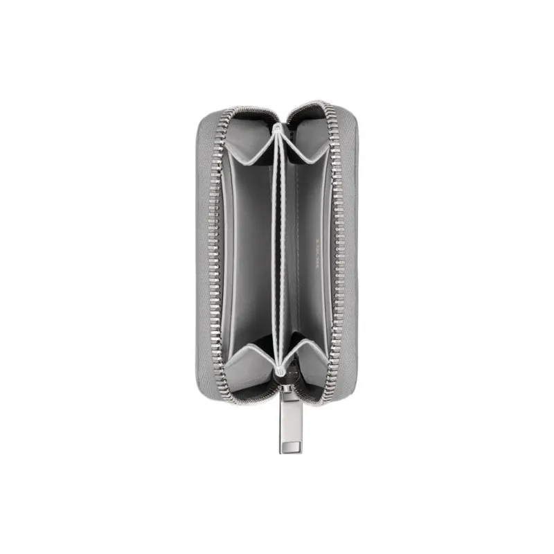 DIOR Diamond Canvas Card Holder Men's Dio Gray-3
