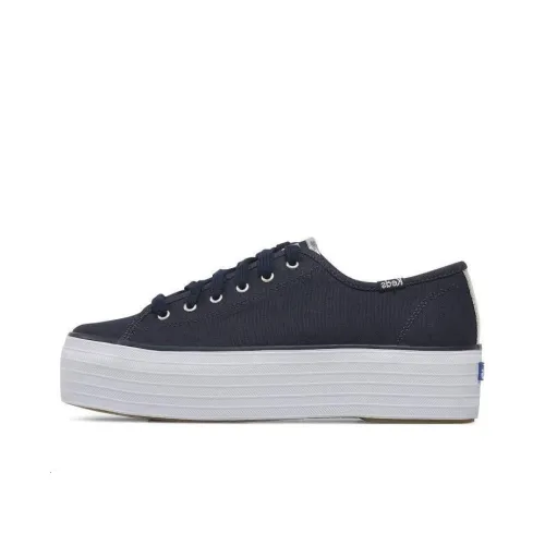 Keds Skateboard Shoes Women's Low-Top Blue/White