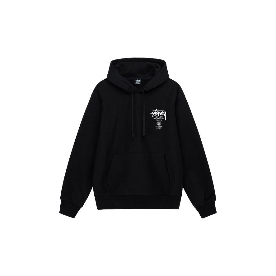 Stussy World Tour Pigment Dyed Hoodie - POIZON