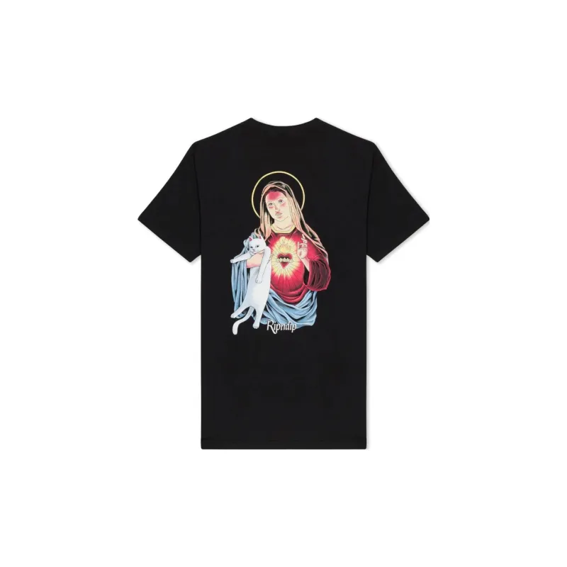 RIPNDIP Mother Mary Tee T-Shirt Men's Black-1