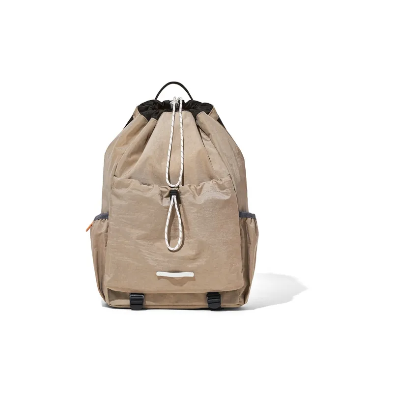 BOSTANTEN Fabric Backpack Regular Unisex Khaki/Army Green/Black-13