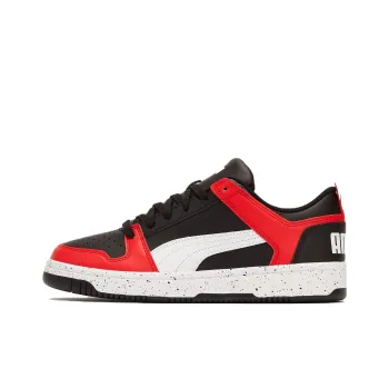 PUMA Rebound Layup Wear resistant And Lightweight Low Top Skateboard Shoes Men's Red Black