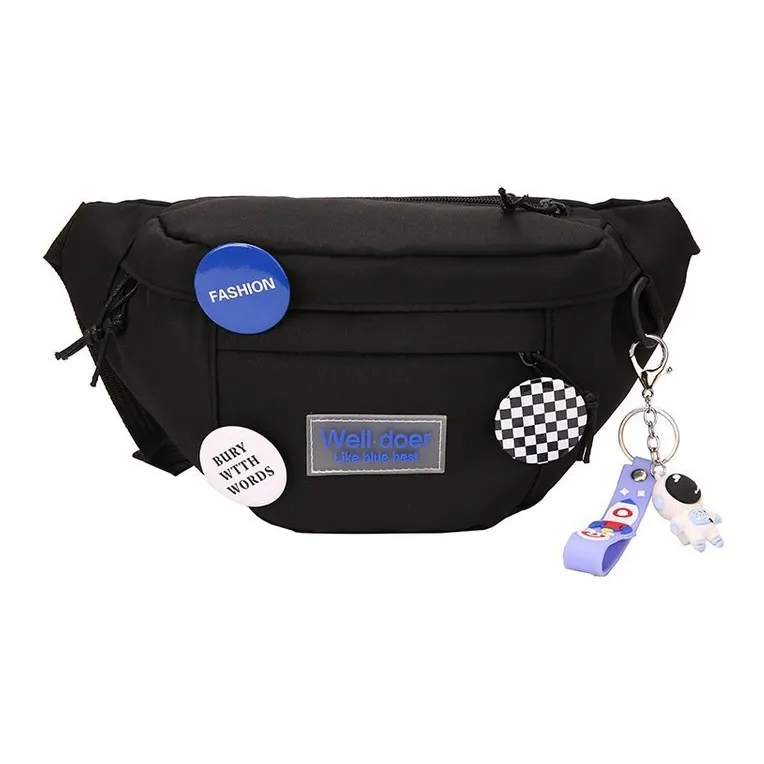 KAKAXI Nylon Sling Bag Shoulder Bag Crossbody Bag Fanny Pack Unisex White/Blue/Black-10