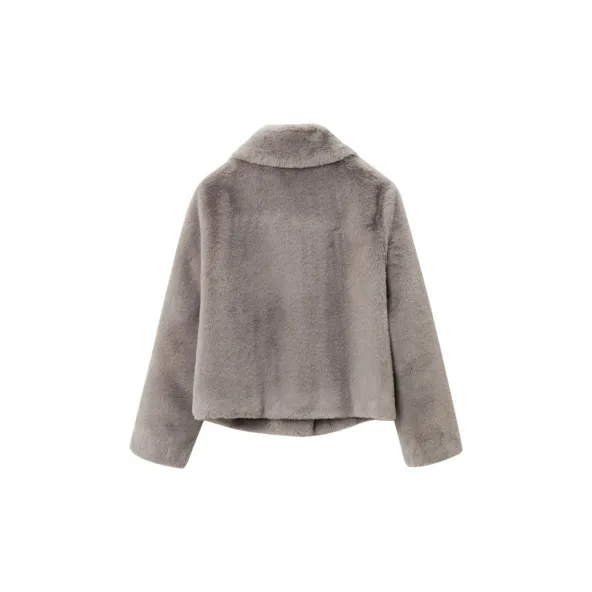 OVV Coats Women's Coffee Solid Color B2-1