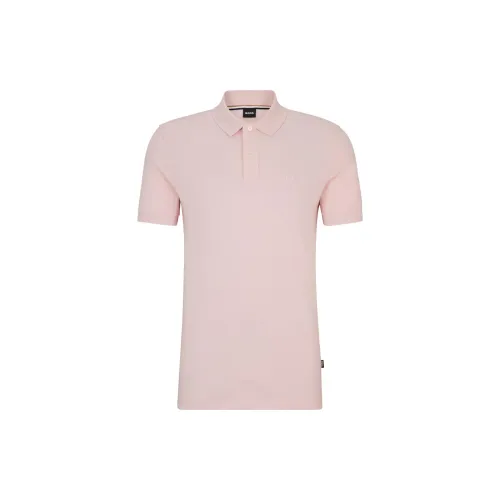 HUGO BOSS Polo Shirts Men Pink