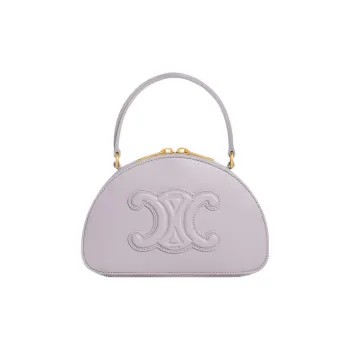 CELINE Smooth Cow Leather Crescent Bag Shoulder Bag Crossbody Bag Handbag Mini Women's Light Lilac