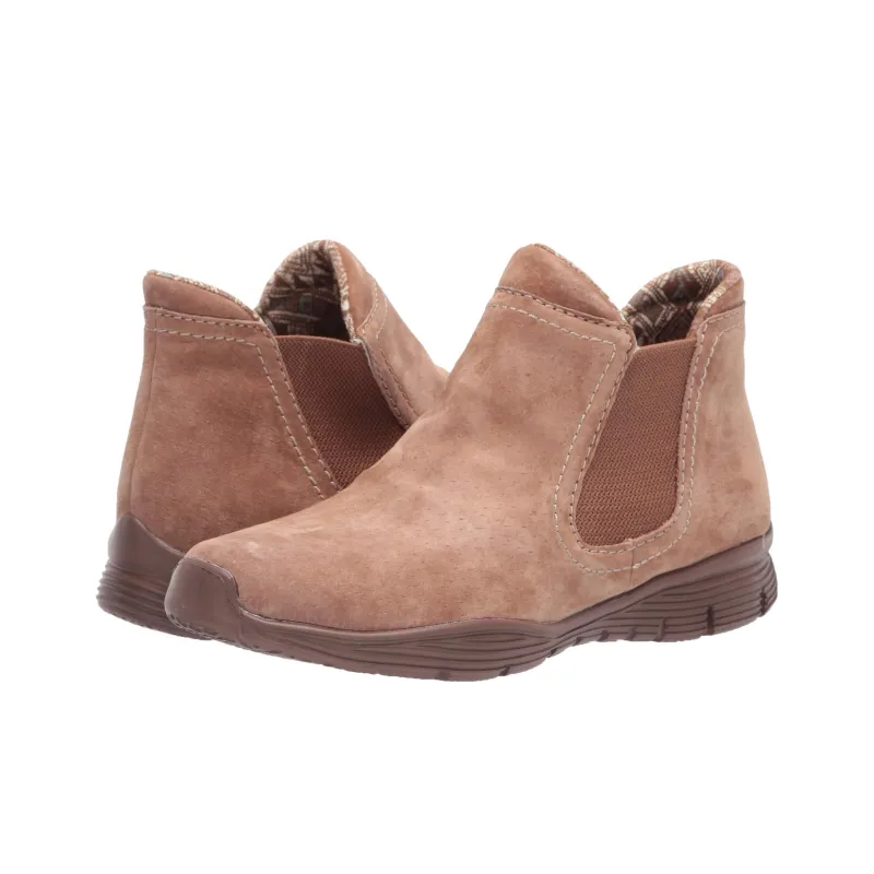 Skechers Seager Be Defined Short Chelsea Boots Women's Light Brown-2