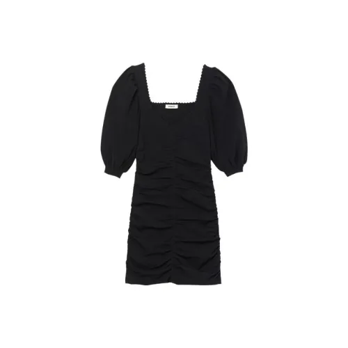 Sandro Short-Sleeved Dresses Women's Black