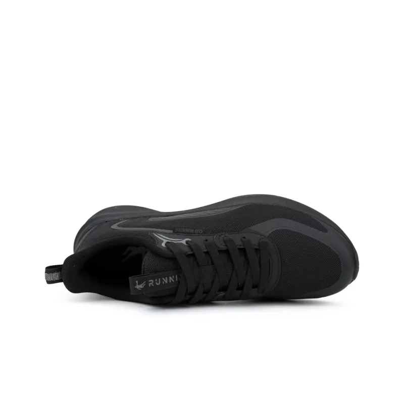 QIAODAN Low Top Casual Running Shoes Men's Black-3