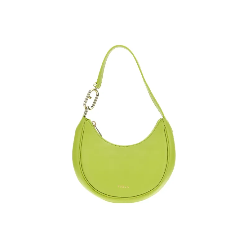 Furla Primavera Calfskin Shoulder Bag Handbag Shoulder Bag Women's Green-0