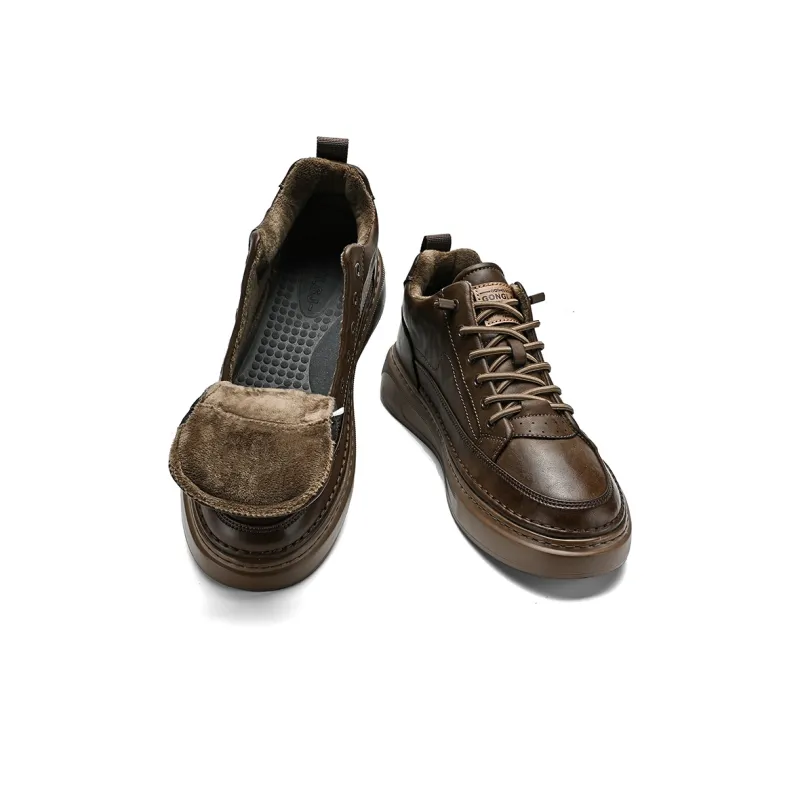 GONGLANGSHIJIA Anti Slip Wear Resistant Mid Top Skateboard Shoes Men's-13