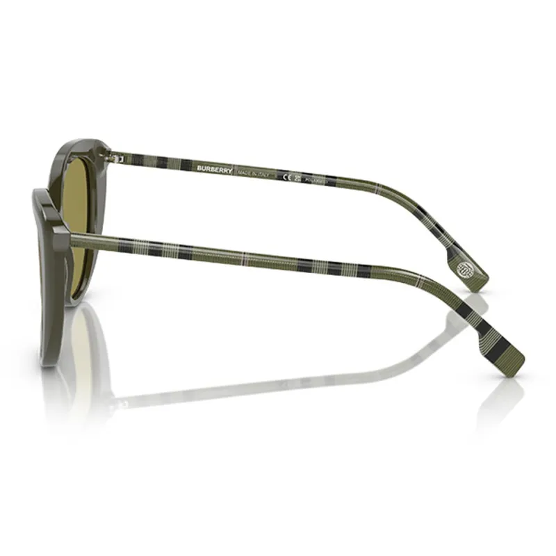 Burberry Plate Frame Cat Eye Sunglasses Women's Green-2
