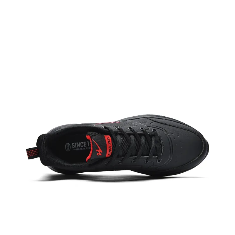 Binary Low Top Running Shoes Men's Black Red-2