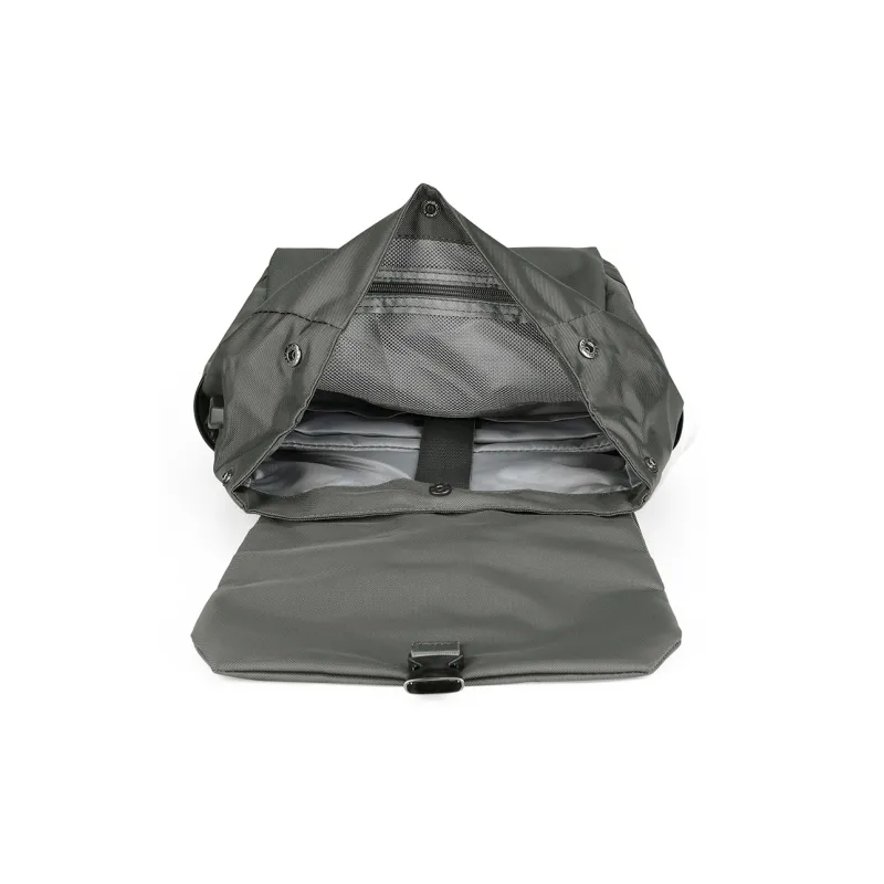 Playboy Fabric Backpack Unisex Gray-4