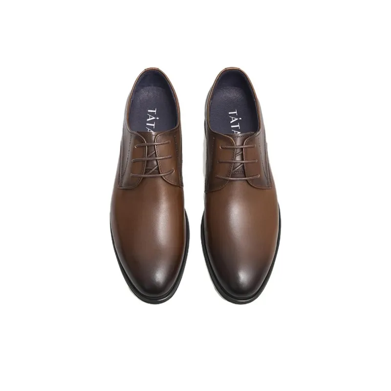 TATA Dress Shoes Men Low Top Black/Brown-4