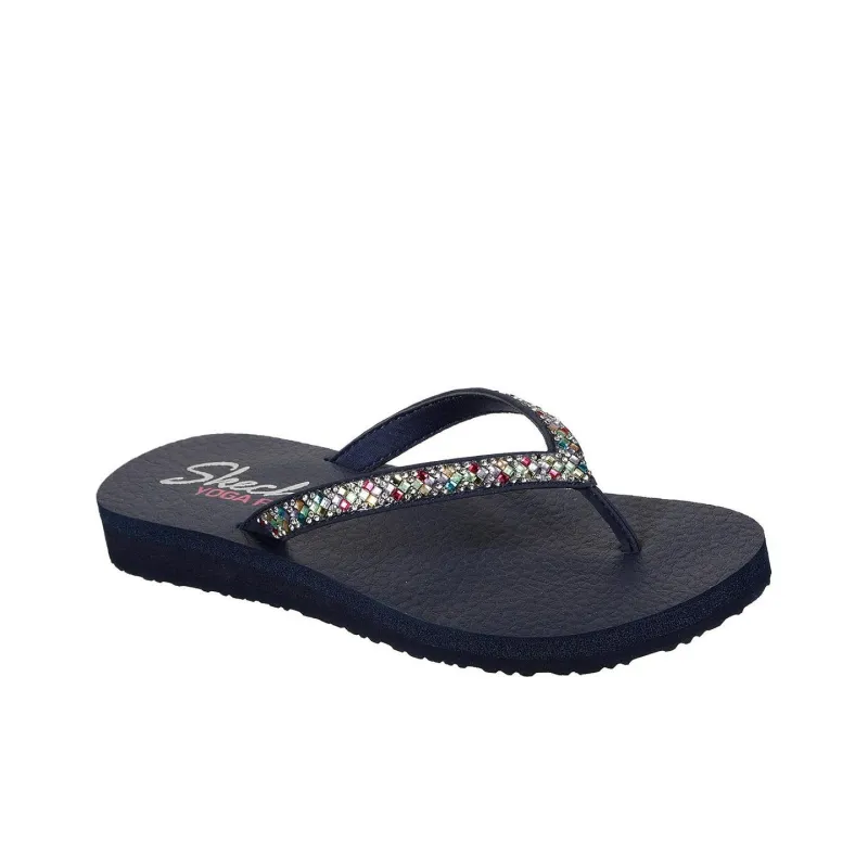 Skechers Meditation Flip Flops Women's Black-1