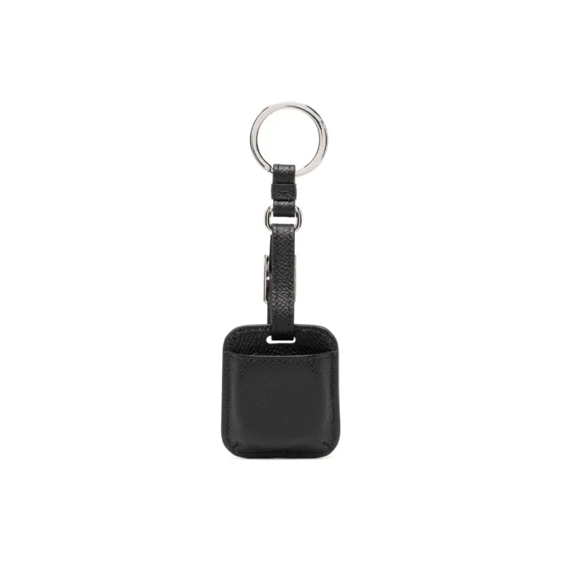 BALLY Logo debossed Leather Keyring-0
