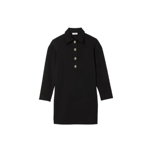 Sandro Long-Sleeved Dresses Women's Black