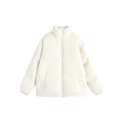 KING PRINCE Puffer Jackets Women's Milk White