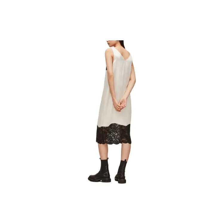 ALLSAINTS Sleeveless Dress Women's Black White-2