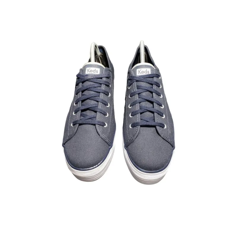 Keds Triple UP Cushioned Wear-Resistant Slip-Resistant Low-Top Skateboard Shoes Women's Blue White-2