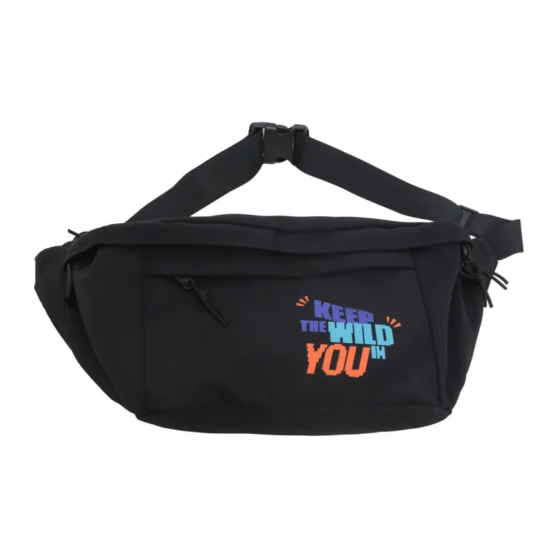 KAKAXI Nylon Sling Bag Crossbody Bag Shoulder Bag Fanny Pack Regular Unisex Black/White-6