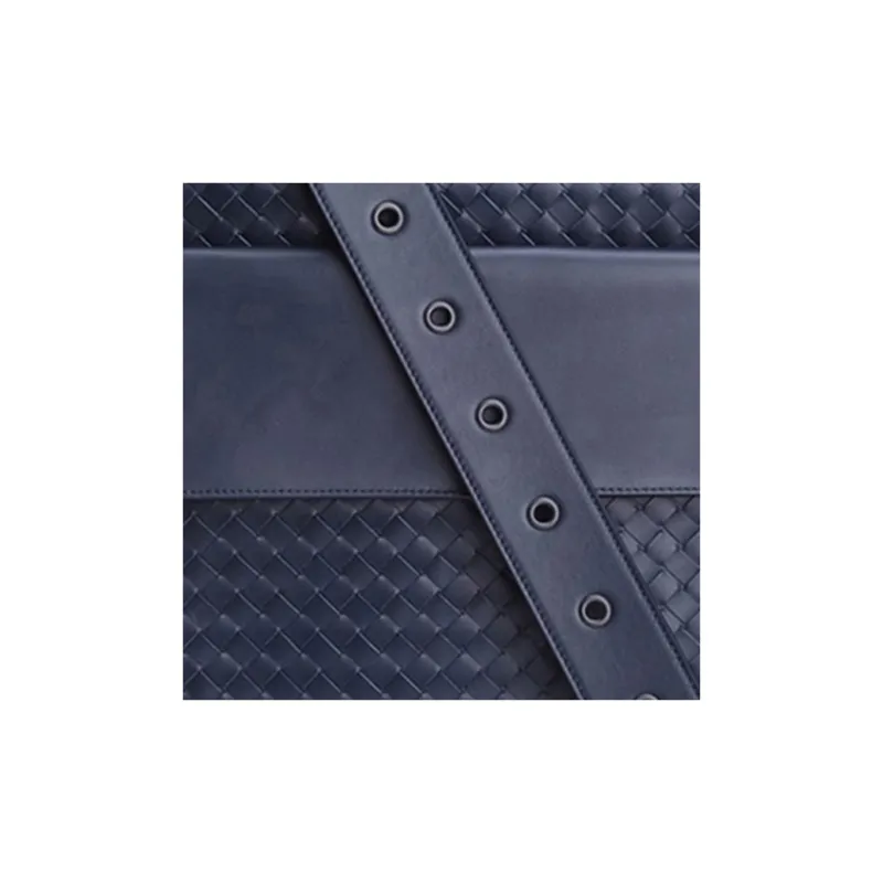 Bottega Veneta Cow Leather Crossbody Bag Regular Men's Blue-3