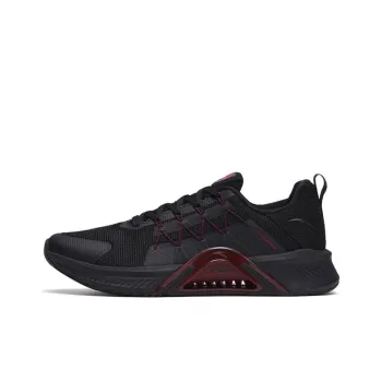 Anta Stable As A Mountain 2 Cushioning Anti Slip And Wear Resistant Low Top Training Shoes Men's Black Red