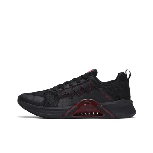 Anta Stable As A Mountain 2 Cushioning Anti-Slip And Wear-Resistant Low-Top Training Shoes Men's Black Red