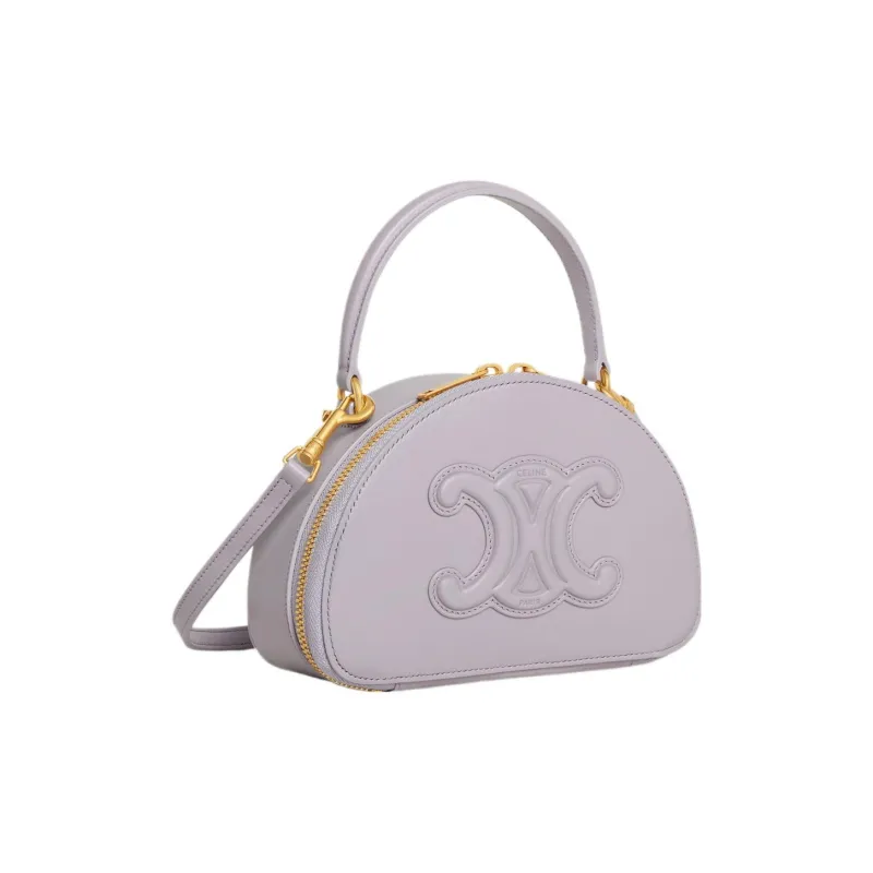 CELINE Smooth Cow Leather Crescent Bag Shoulder Bag Crossbody Bag Handbag Mini Women's Light Lilac-1