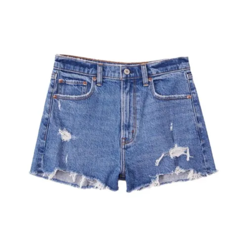 Abercrombie＆Fitch Denim Shorts Women's Medium-Colored Distressed Style