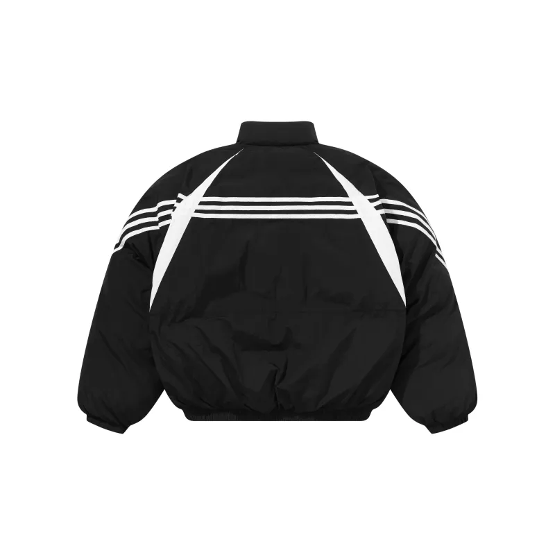 HARSH AND CRUEL Puffer Jacket Unisex Black-1