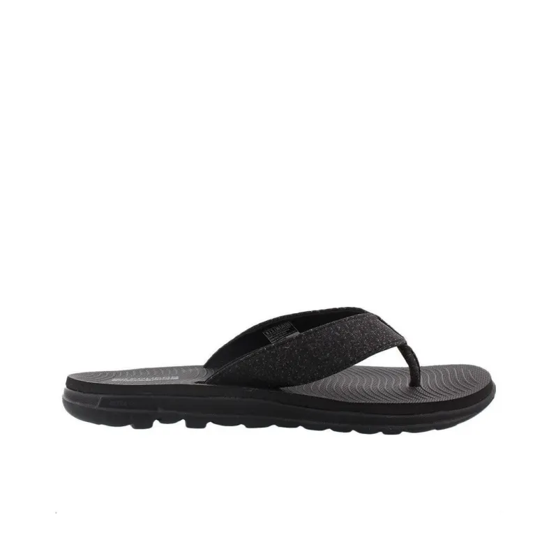 Skechers On The GO Fle Rubber Sole Flip Flops Women's Black-1