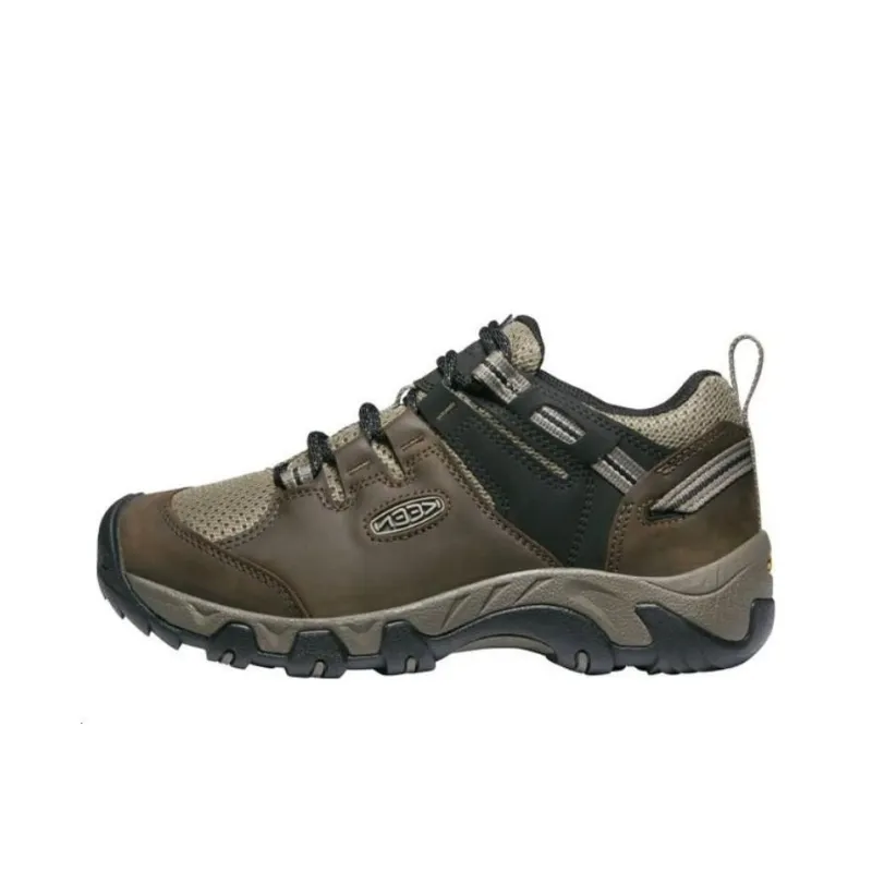 KEEN Cushioning Wear Resistant Low Top Outdoor Shoes Men's Green Gray-0