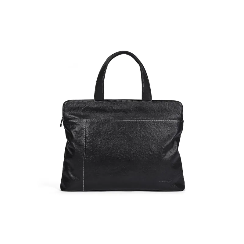 BOSTANTEN Vegetable Tanned Cow Leather Handbag Briefcase Regular Men's Black-1