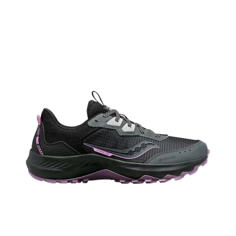 saucony Women's Aura TR GORE-TEX 'Shadow Black'-1
