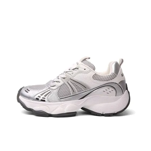 STELLA WEISZ Slip-Resistant Low-Top Chunky Sneakers the Women's Silver