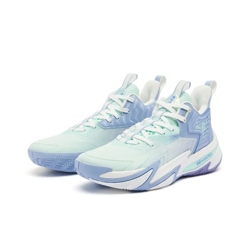 QIAODAN Broken Shadow 5 Basketball Shoes Men Low Top Stardust Purple-2