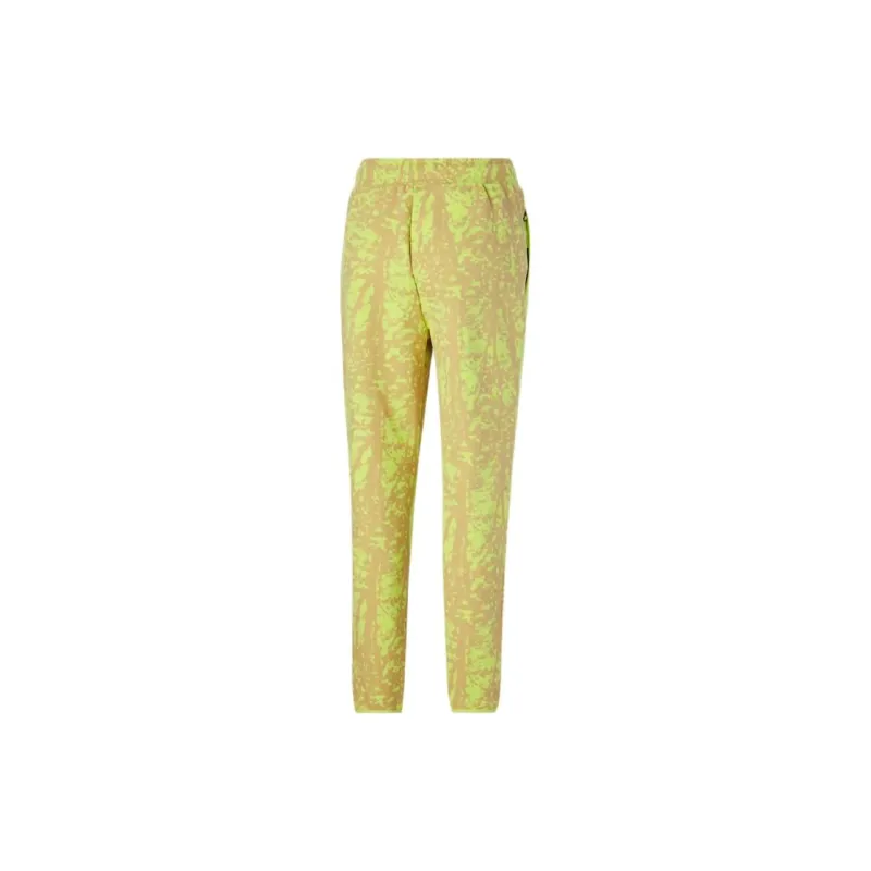 PUMA Basketball Pants Casual Pants Women's Yellow-1