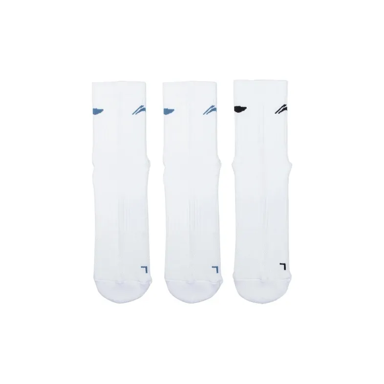 LiNing Badminton Series Mid Calf Socks Unisex 3 Pack-1